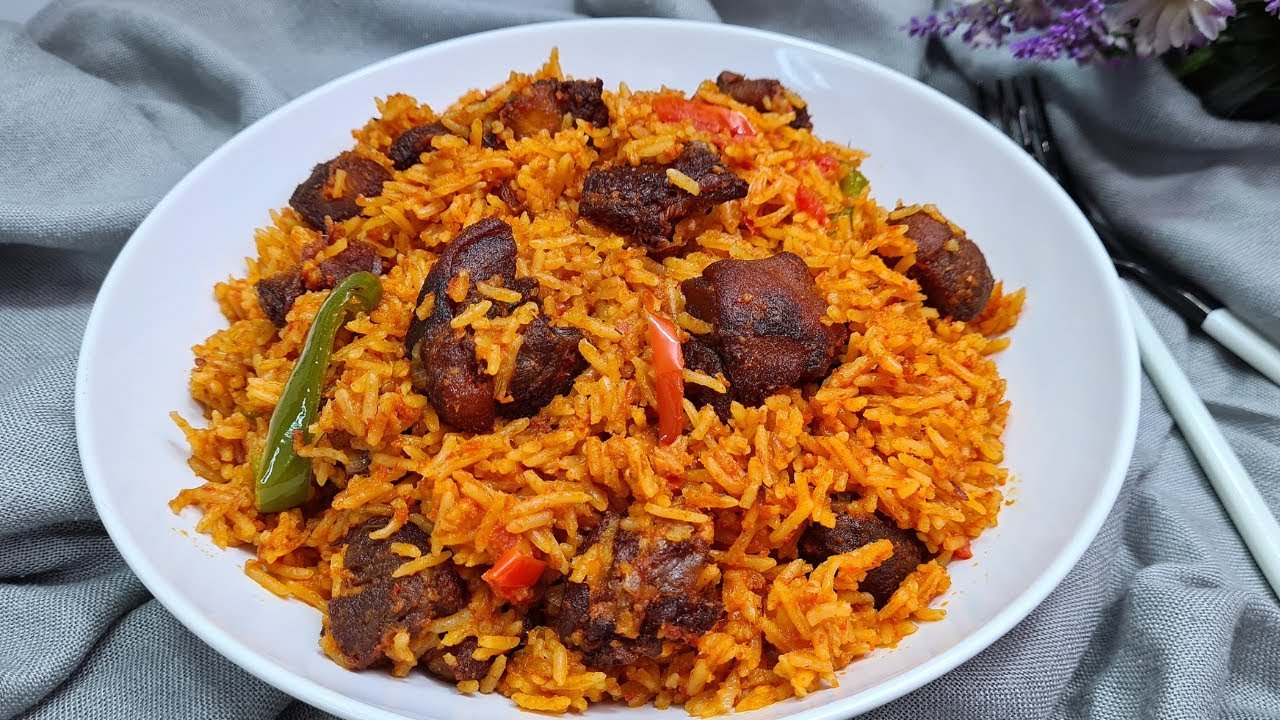 Goat Jollof Rice